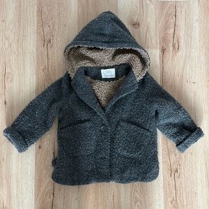 Zara Kids Gray Hooded Jacket